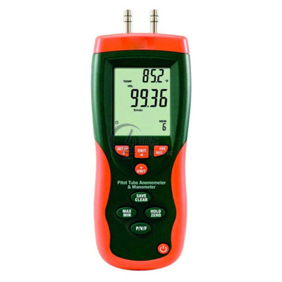 Anemometer and Differential Manometer with Pitot Tube