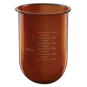 Flasks-E Amber, Without Side Cut for Dissolution Apparatus