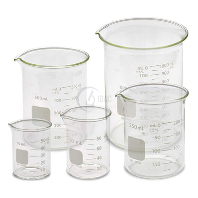 Glass Beaker Set of 5