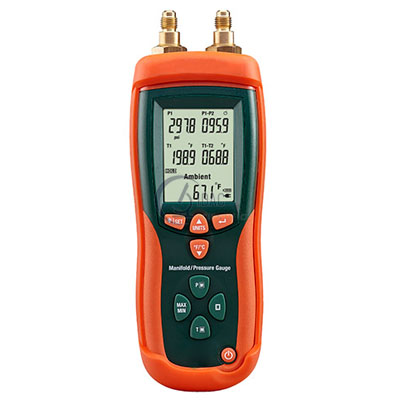 Heavy-Duty Digital Manifold and Pressure Gauge