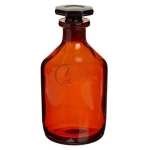 Reagent Bottle Narrow Mouth, Amber Glass